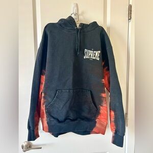 Supreme Bleached Hooded Sweatshirt Hoodie Black